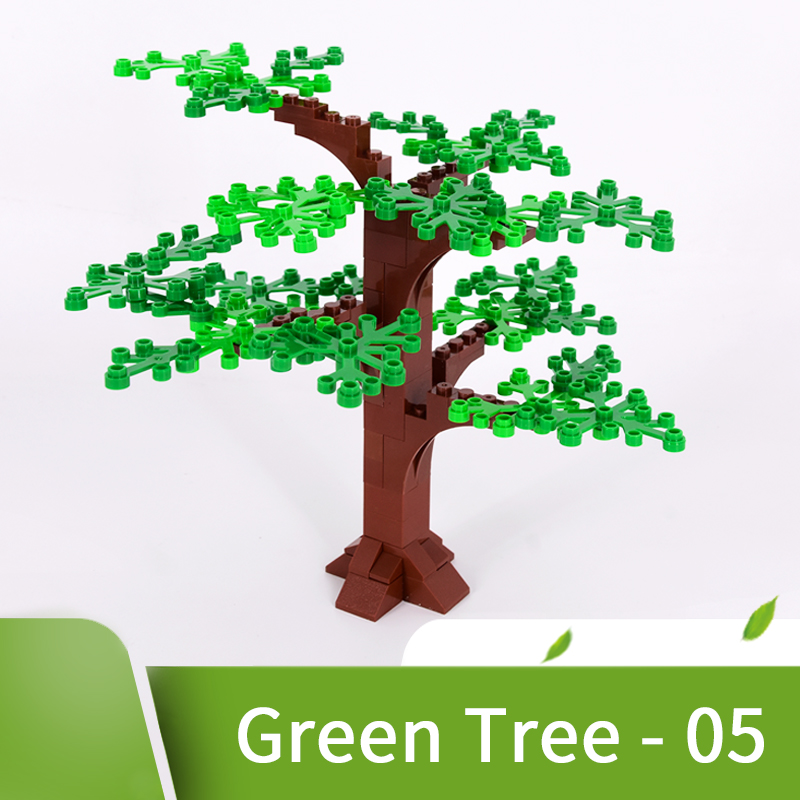 MOC-ideas creativas de expertos, ciudad, planta, árbol, árbol, bosque, modelo, bloques de construcción, bricolaje, montar ladrillos, juguetes para niños, regalos