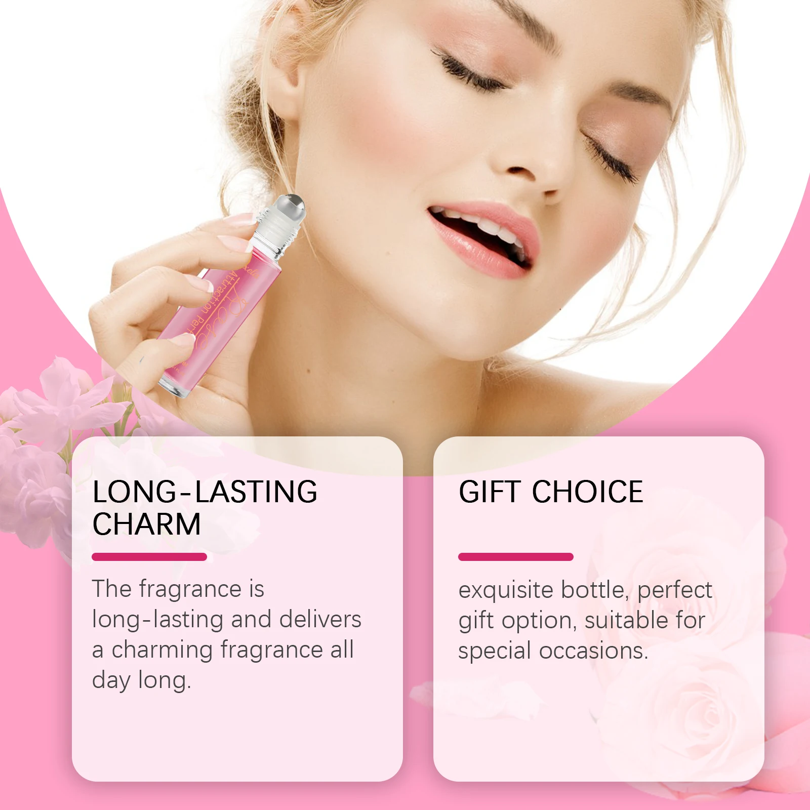 Spray de perfume rosa para mulheres glamour protable perfume de longa duração charme fresco luz fragrância não gordurosa feromônio spray presente