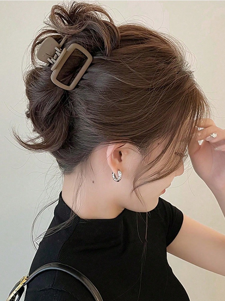 4 Stück quadratische leichte Haarklammer für Damen, modisch, elegant, Haar-Accessoire-Clip, geeignet für Haar-Styling-Make-up