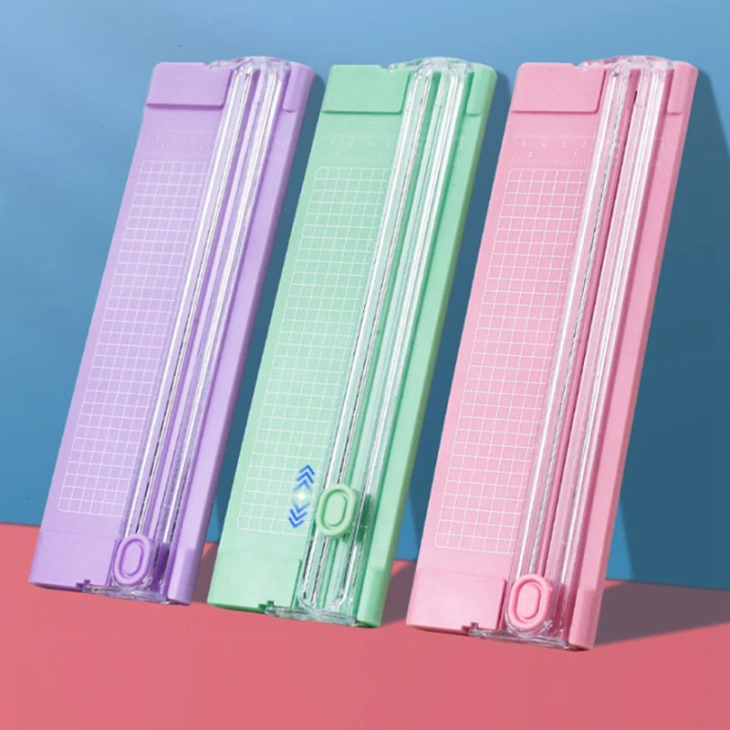 A4 mini-papiersnijder/snijmachine - voor knutselpapier, kaarten, foto's en gelamineerd papier, ideaal voor plakboek en thuisambachten