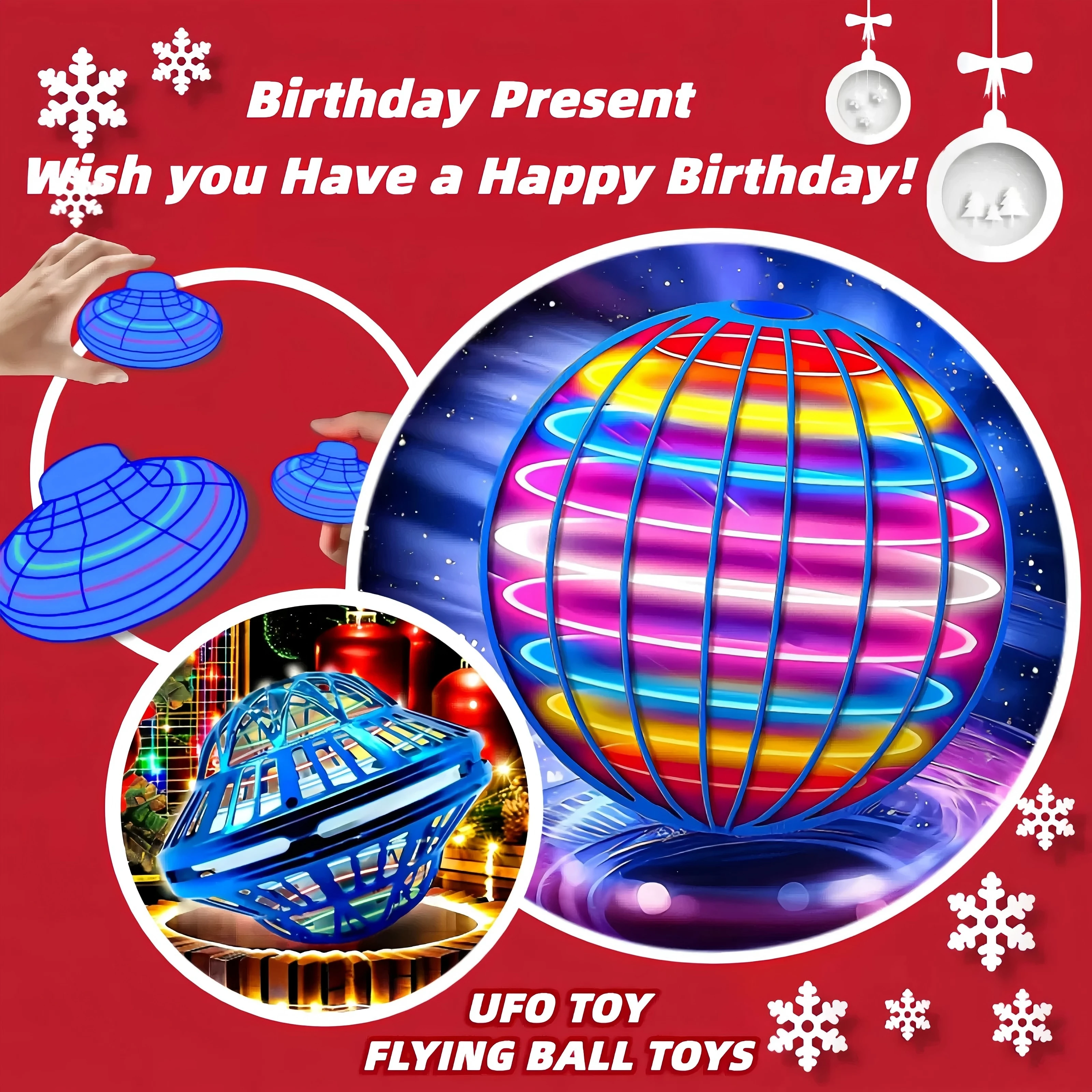 Flying Ball Boomerang Flyorb Magic With LED Lights Drone Hover Ball Fly Nova Orb Flying Spinner Fidget Toys Children Family Gift