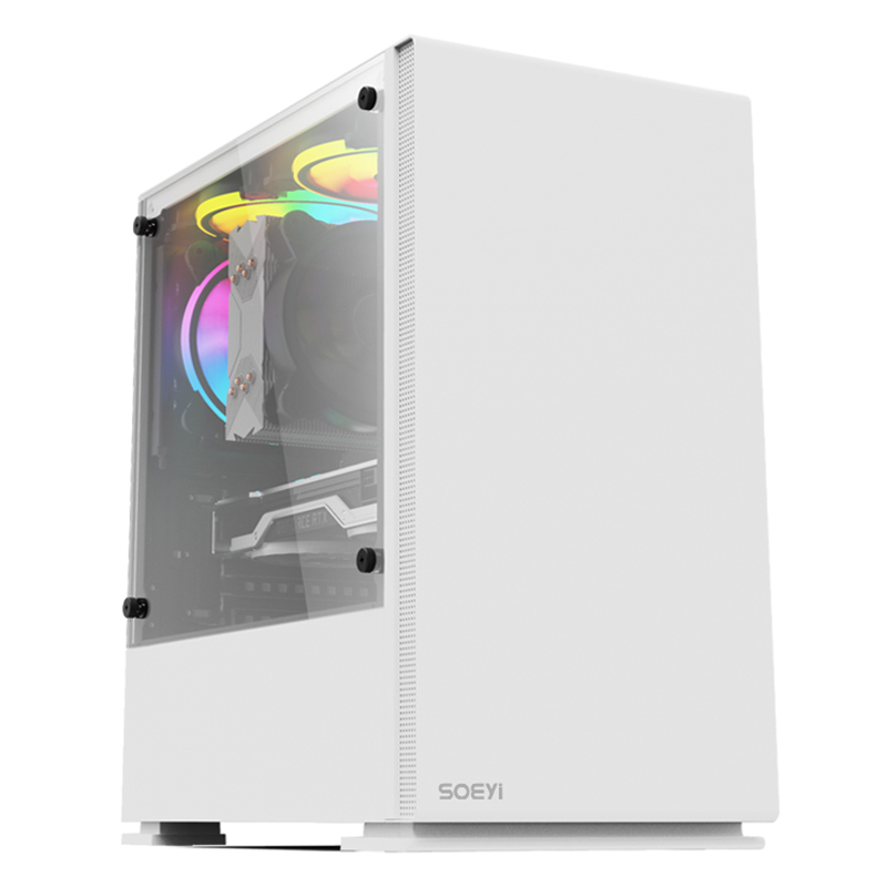 Jieshuo Gaming Desktop AMD Ryzen 5 5600G 6 Core 3,9 GHz 16GB DDR4 3200MHz 1TB M.2 NVMe 550W PSU WIFI PC para juegos