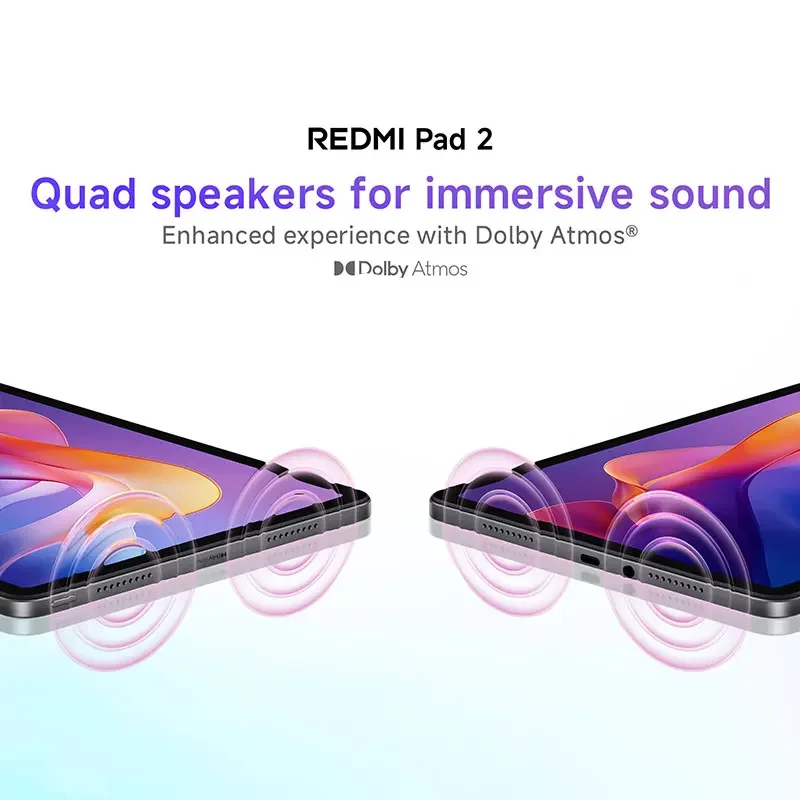 Глобальная версия Xiaomi Redmi Pad 2 Аккумулятор 9000 мАч MTK Helio G100-Ultra 11-дюймовый дисплей Быстрая зарядка Планшет 90 Гц 8 МП HD-камера