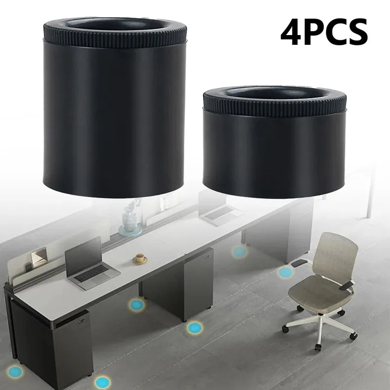 ตัวยกเฟอร์นิเจอร์ 4 ชิ้น - ขาตู้ปรับระดับได้ทำจากพลาสติก ABS สำหรับโซฟา เตียง และตู้เสื้อผ้า ​