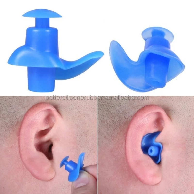 NUOVO Tappi per le orecchie in silicone Tappi per le orecchie per il rumore del sonno Cancellazione della riduzione del rumore Insonorizzati Anti morbidi Protezione per le orecchie a rimbalzo lento Schiuma