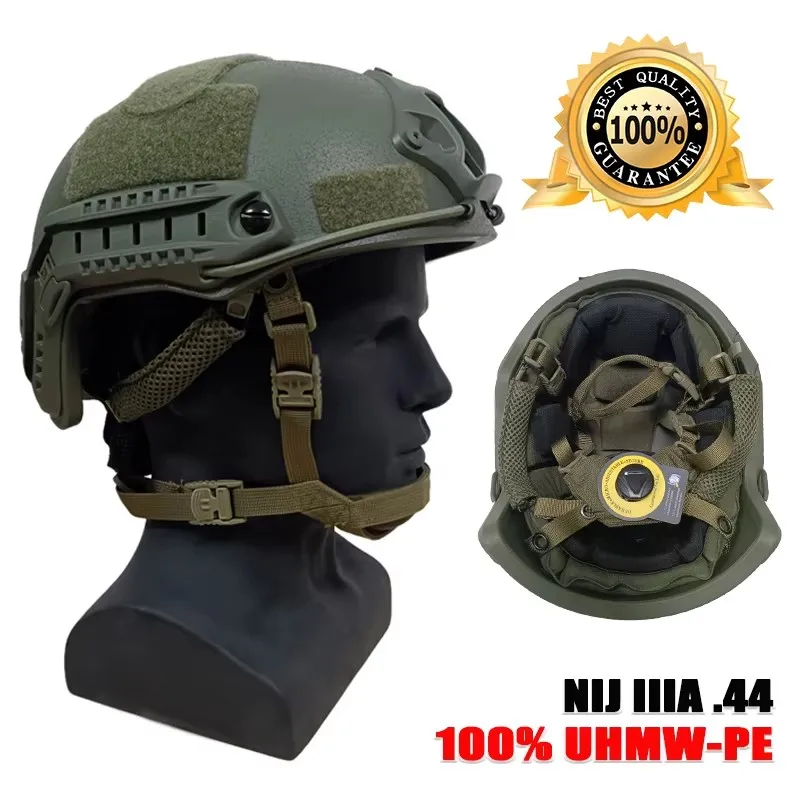 Casco táctico de corte alto balístico ACH, sistema de almohadilla de suspensión, alta calidad, NIJ IIIA, antibalas, rápido
