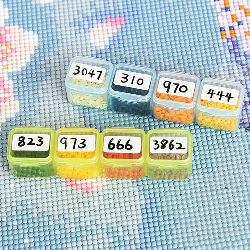 Hot 120~1200 Sheet Square Round Classification Label Stickers Diamond Painting Tools Diamond Distinguish Storage box Sticker