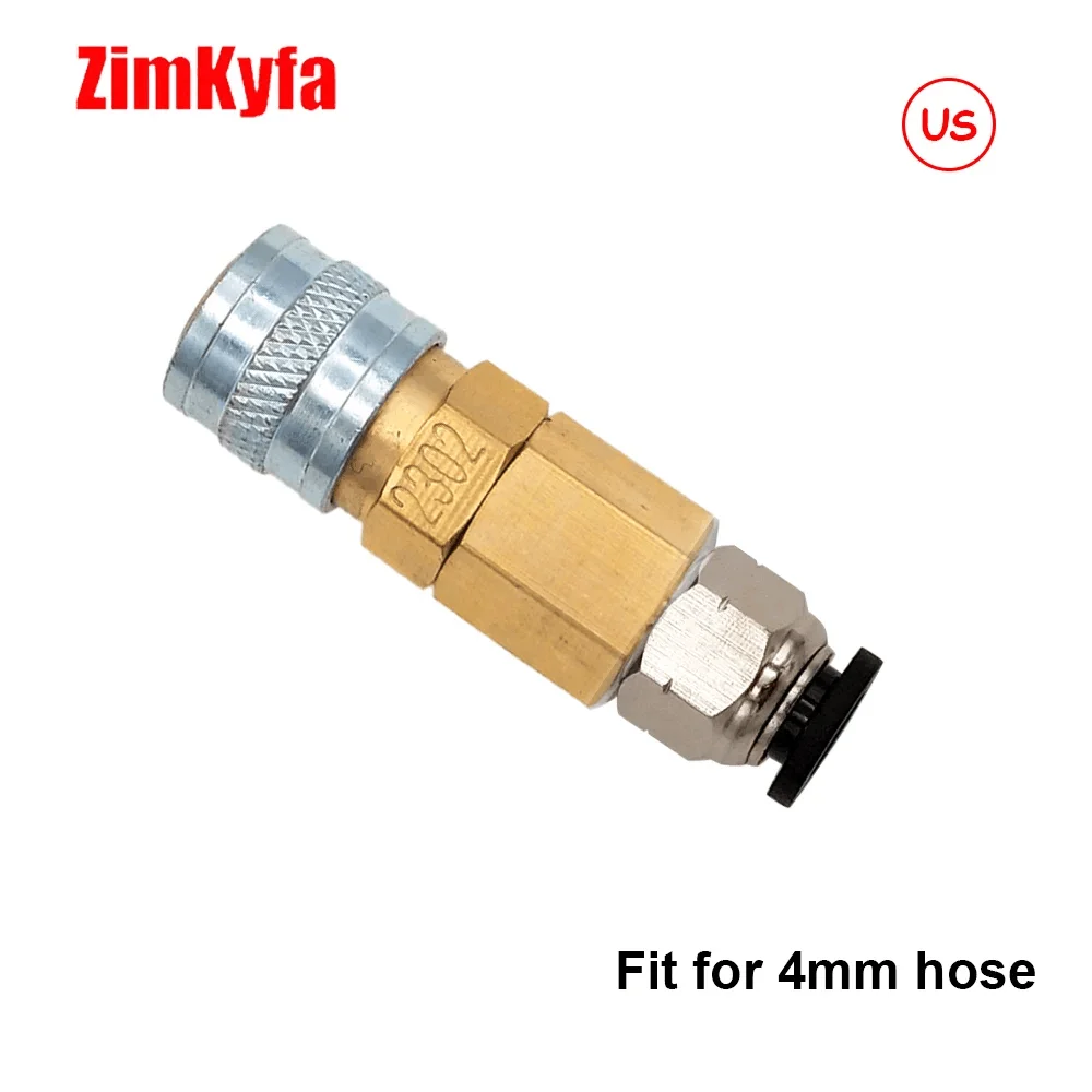 HPA (US Foster) 23-2 Male/2302 Female Quick Disconnect QD Push-In Fitting to 6.35MM or 4mm(5/32) OD Hose for Air Tool