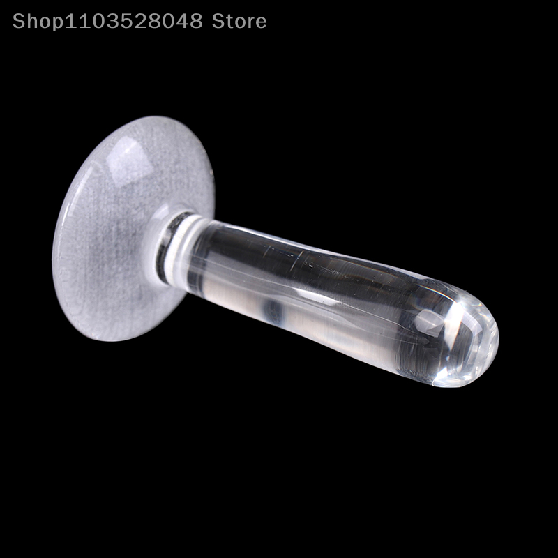 Transparent Small Flat-Base Grinding Rod Herbal Pestle for Minerals/Pigments/Crystals Lab & DIY Tool Kit