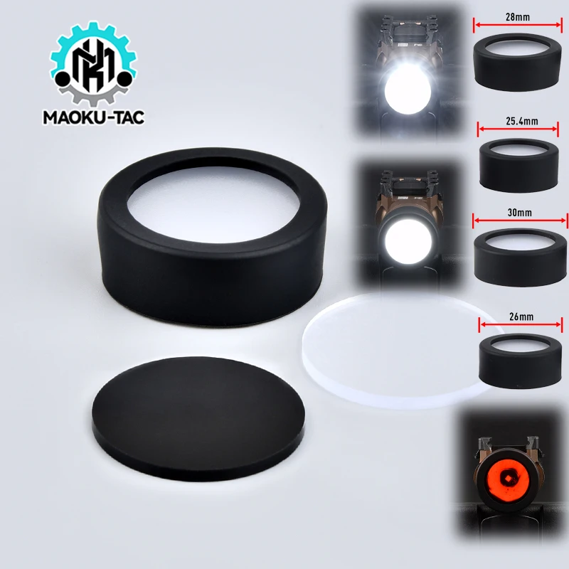 WADSN M300 M600 X300 X400V Protector de lente personalizado Protector de linterna de caza táctica al aire libre tiene tres efectos para elegir
