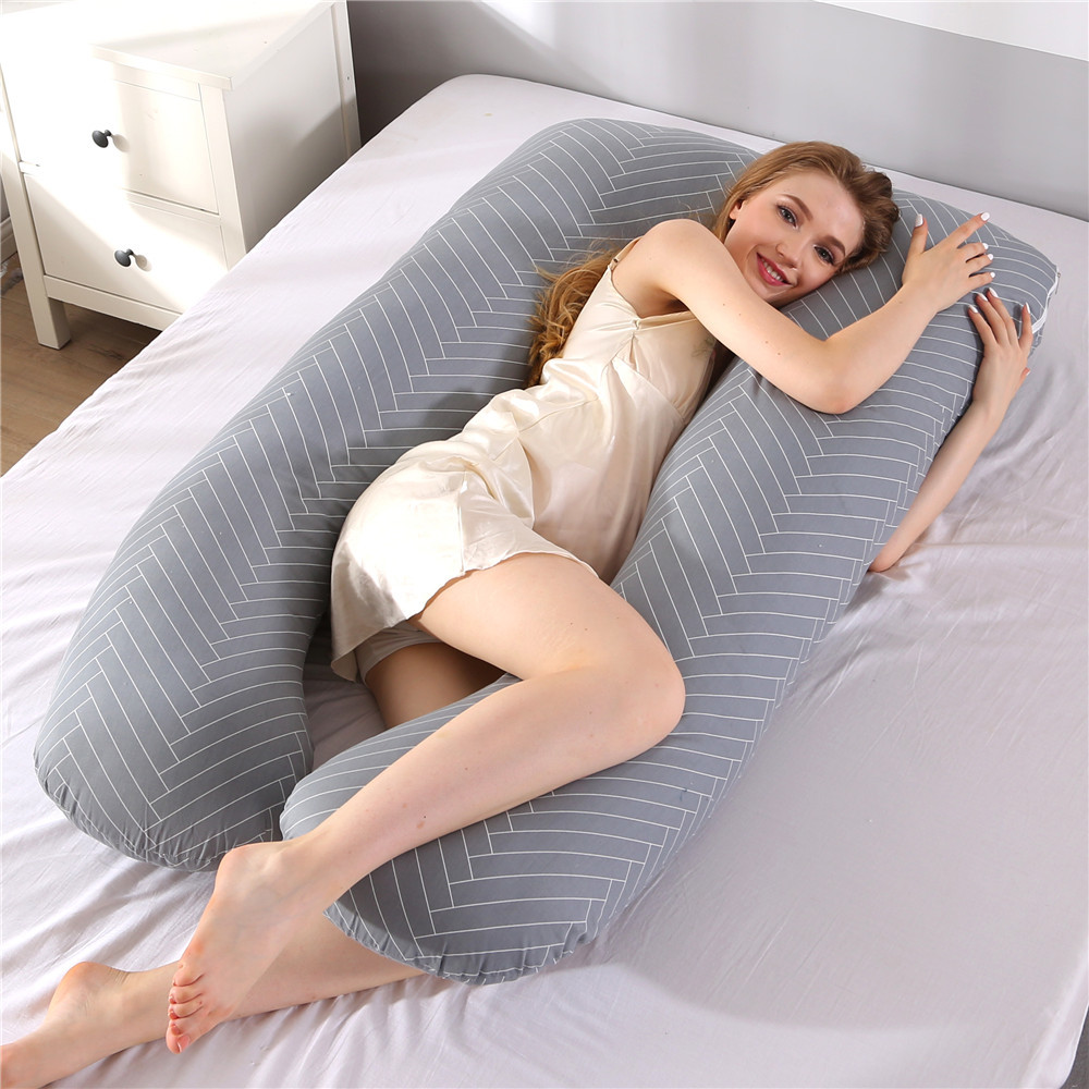 PANGDUBE Zwangerschap Kussen 130*70 cm Slapen Taille Kussen voor Zwangere Vrouwen Voeding Kussen Borstvoeding Kussen voor Vrouwen