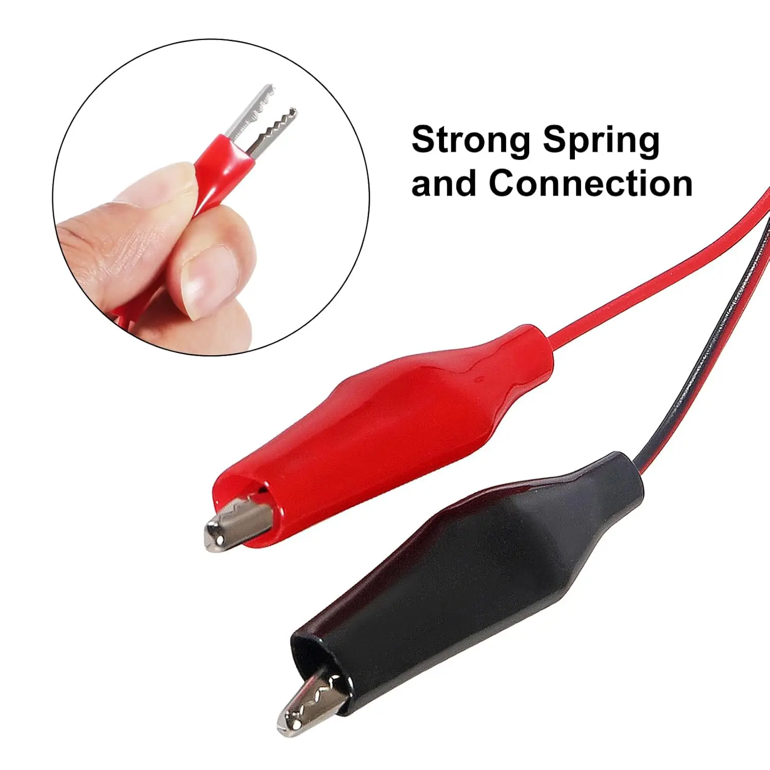 Aokin 1M cocodrilo Cilp a conector Banana Cable de prueba conector de plomo sonda de doble probador Clip de cocodrilo para multímetro herramienta de medida