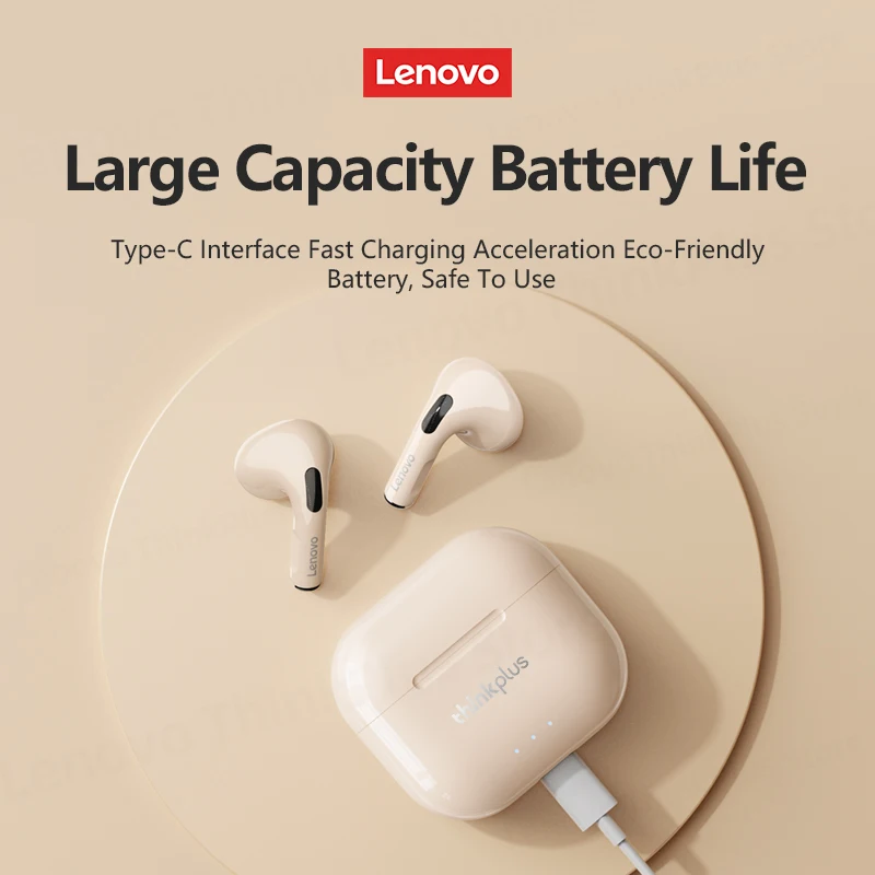 Choix Lenovo LP40 Plus sans fil Bluetooth V5.3 écouteurs faible latence jeu sport écouteurs Mini léger casque