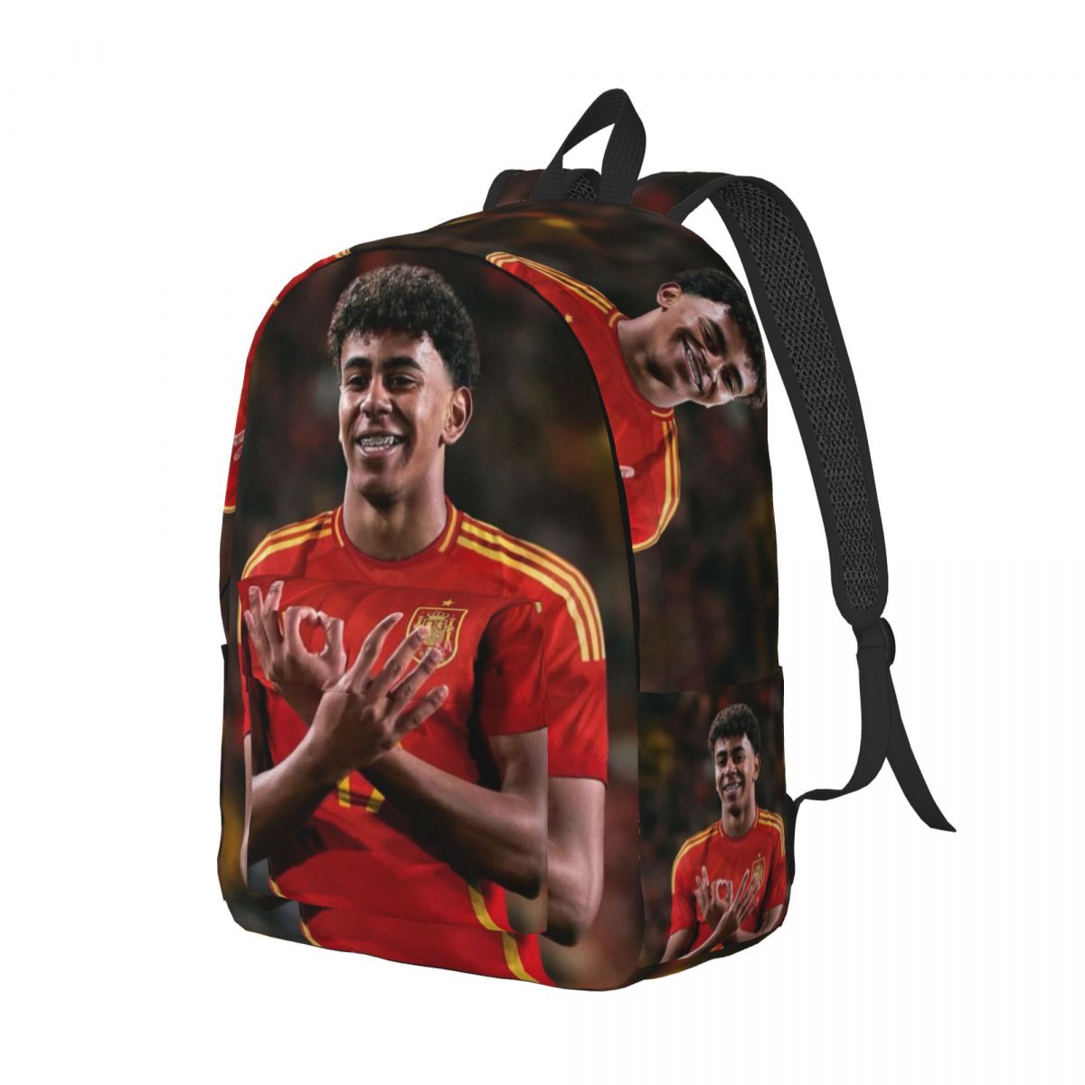 Lamine Y-Yamal Fashionable and avant-garde, fully printed, comfortable student backpack for carrying.