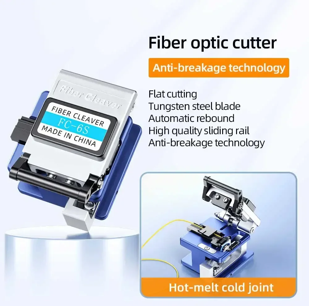 ZoeRax 11-in-1-FTTH-Glasfaser-Toolkit mit -70 ~ + 10 dBm optischem Leistungsmesser, 10 MW visueller Fehlerorter, Glasfaserschneider