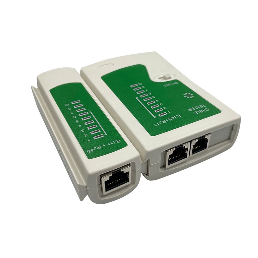 เครื่องทดสอบสายเคเบิลเครือข่ายแบบพกพา RJ11 RJ45 CAT5 CAT6 UTP การทดสอบเครือข่ายสายโทรศัพท์เครื่องตรวจจับเครื่องมือ