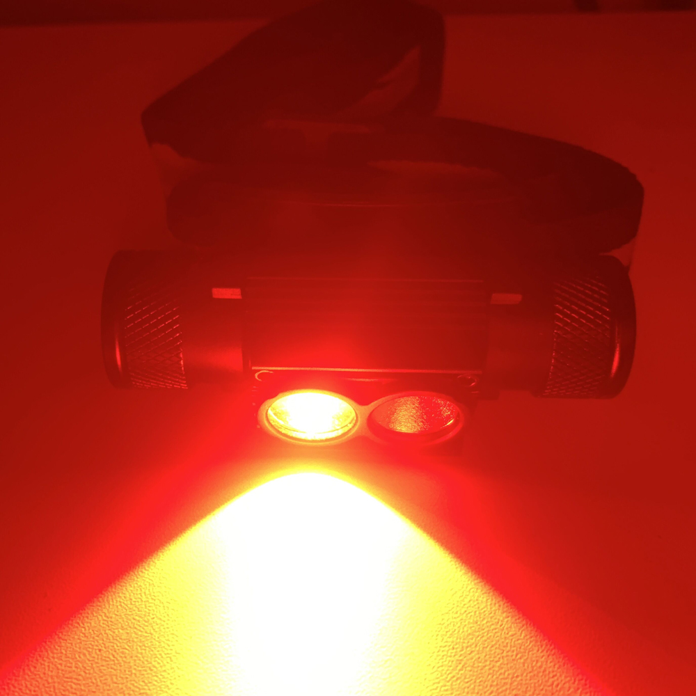 Le plus récent LED Mini lampe frontale haute puissance blanc rouge phare 18650 Rechargeable USB type-c torche Camping chasse lampe de poche