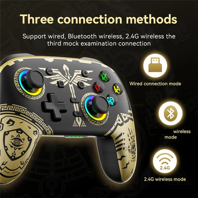 AM-Tears Of The Kingdom Pengendali Game untuk Joystick Gamepad Konsol Game OLED Switch Pro-A