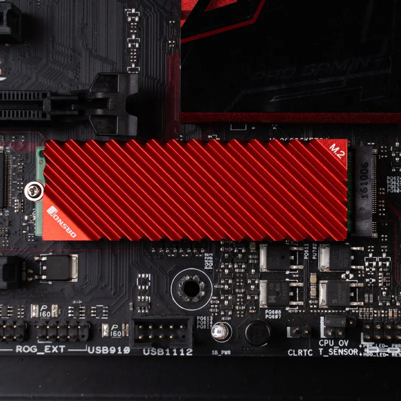 JONSBO M.2 SSD NVMe ความร้อน 2280 Solid State Hard Disk ฮีทซิงค์อลูมิเนียมพร้อมแผ่นความร้อน PC อุปกรณ์เสริม