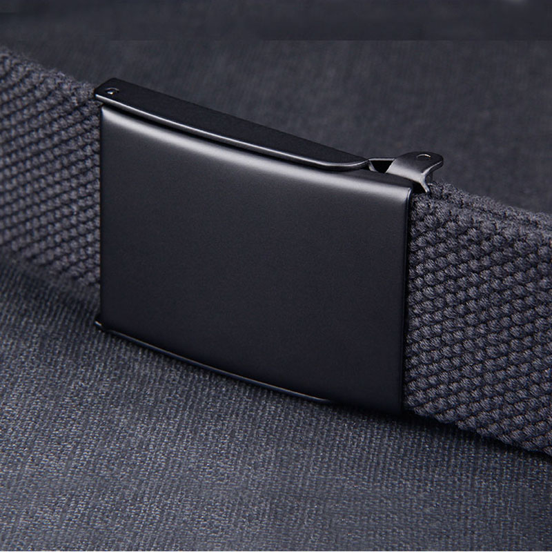 Plus LONG Size 160 150 140 130 120 110 cm Canvas Belts Men Black Automatic buckle Unisex Women Large Big Size Jeans Belts 2023
