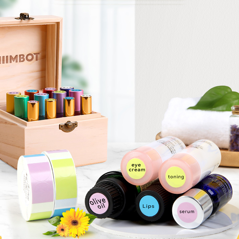 Mini-Etikettenpapier für Niimbot D110/D11/D101/H1S Drucker, weiß/farbig, selbstklebende Aufkleber, Index/Kabel/Schmucketiketten