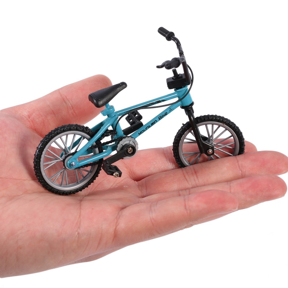 18:1 aleación Retro Mini dedo BMX bicicleta montaje bicicleta modelo juguetes Gadgets regalo juguetes modelo Mini bicicleta portátil para chico