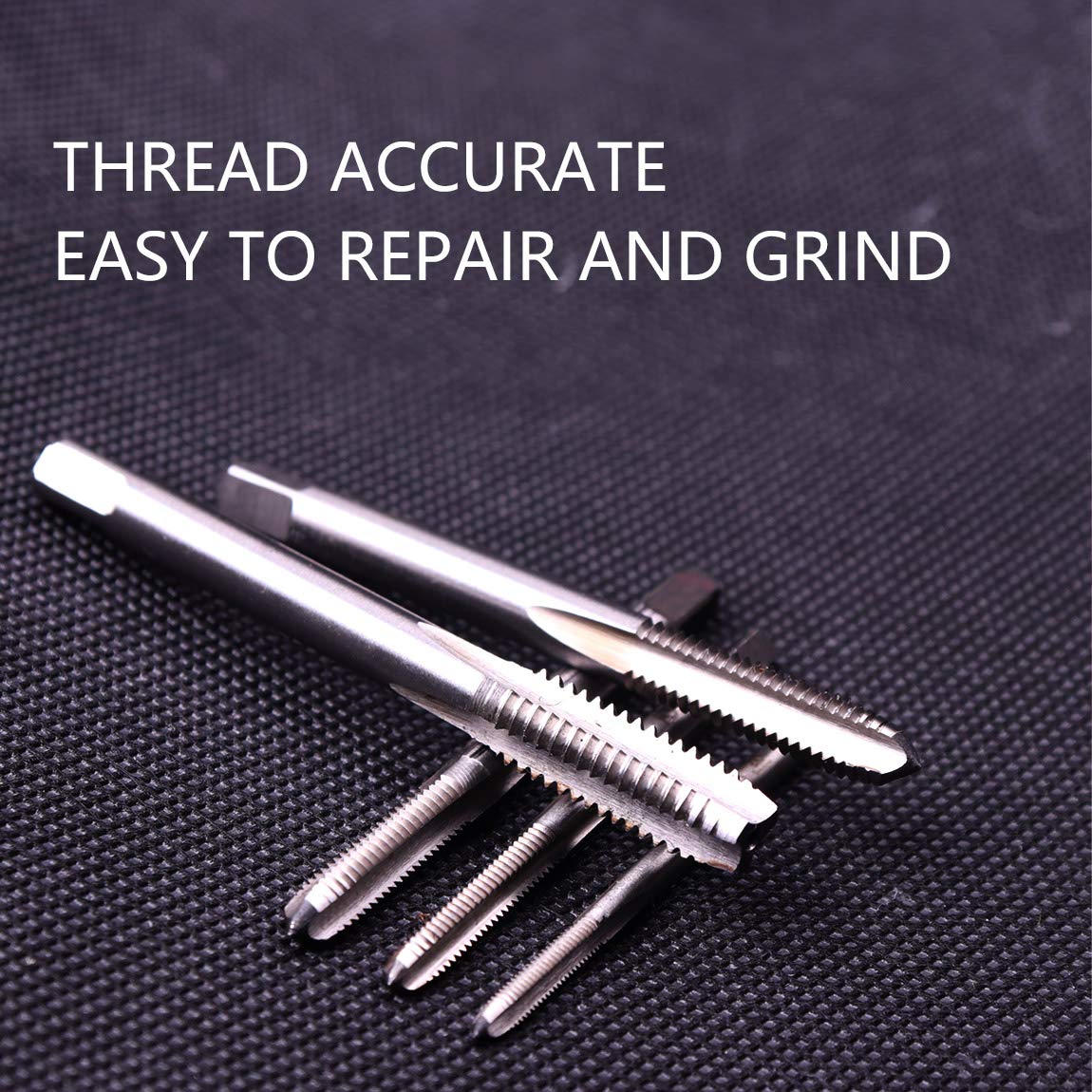 Rubinetto per filettatura manuale con scanalatura dritta da 5 pezzi da M3 a M8 Set di strumenti hardware per maschiatura rapida e filettatura interna