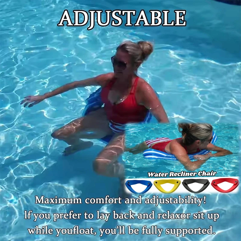  Adults And Children Civilizek Water Recliner,grandfloats Float-n-fold Water Chair, 3 In 1foldable Non Inflatable Foam Floating