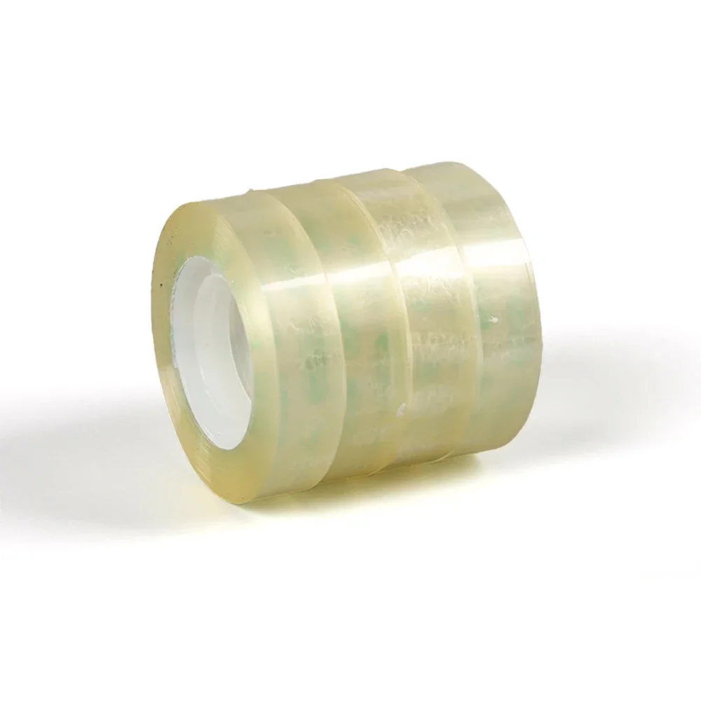 Nastro trasparente da 15 mm di larghezza 1/2/6 rotoli Nastro trasparente scolastico Nastri adesivi per ufficio Imballaggio sigillante ad alta viscosità TMJ-001-15mm