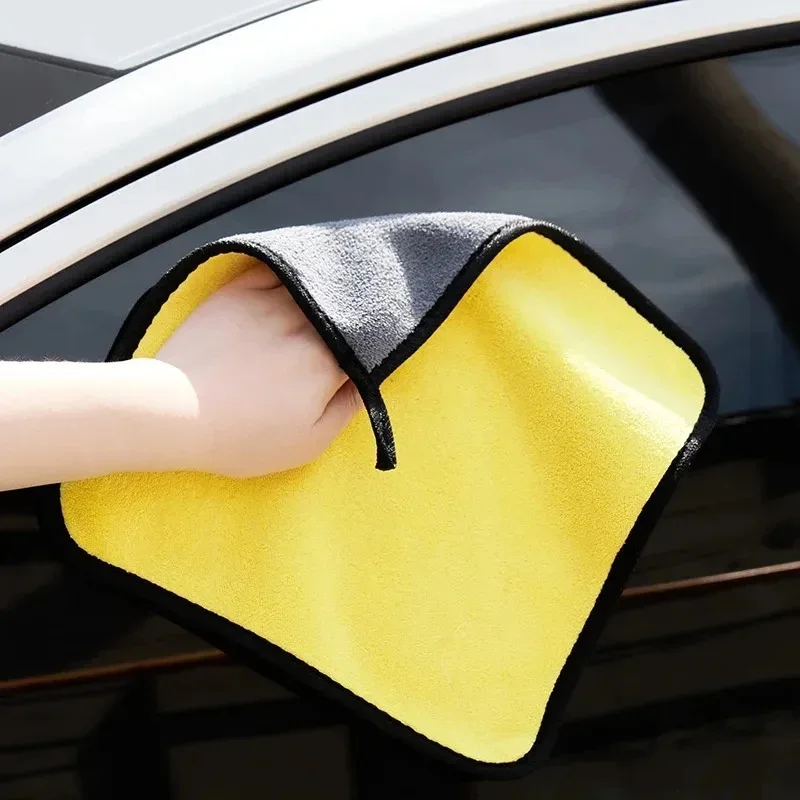 Toalha de lavagem de carro de microfibra 3 pçs super absorvente pano de limpeza de carro premium secagem única microfibra toalha automática absorção de água
