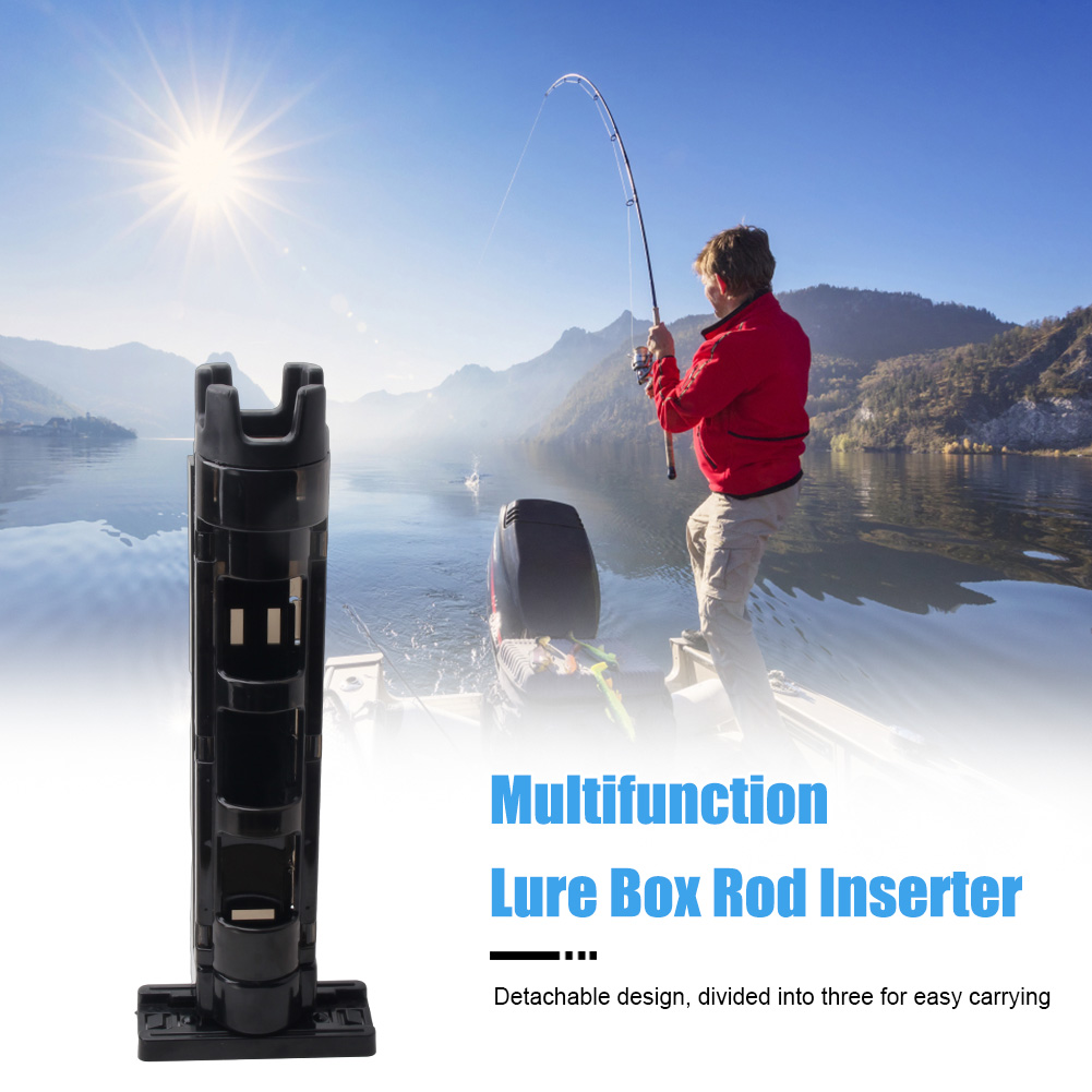Multifunctional Portable Fishing Box Rod Stand Fishing Box Rod Barrel Holder Fishing Box Pole Accessories