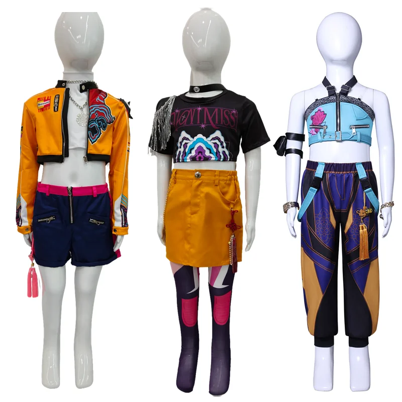Kpop Demon Rumi Zoey Mira Cosplay Hunters Huntrix Costume Girl Group Idol Role play Halloween Carnival Party Outfit Suit