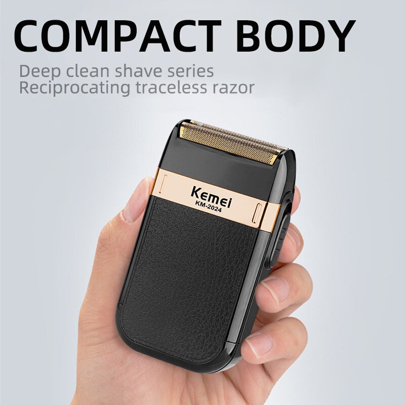 KEMEI-2024 Professional Electric Shaver for Men Electric Razors Barber Supplies Hair & Beard Trimmer Cordless Rechargeab