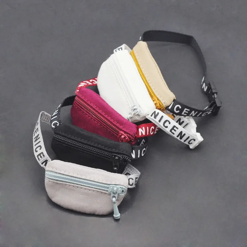17 cm V1 V2 Crossbody Tas Leuke 1/6 1/8 1/12 BJD Poppen DIY Heuptassen Leuke 15 cm Idool Pluche Pop Accessoires Heuptas Gift