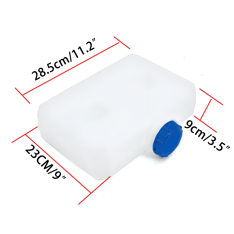 5L プラスチックパーキングヒーターディーゼルプラスチックケトルカーパーキングヒータータンク 5 リットルタンク 2 穴トラック RV 燃料タンクオイルストレージ