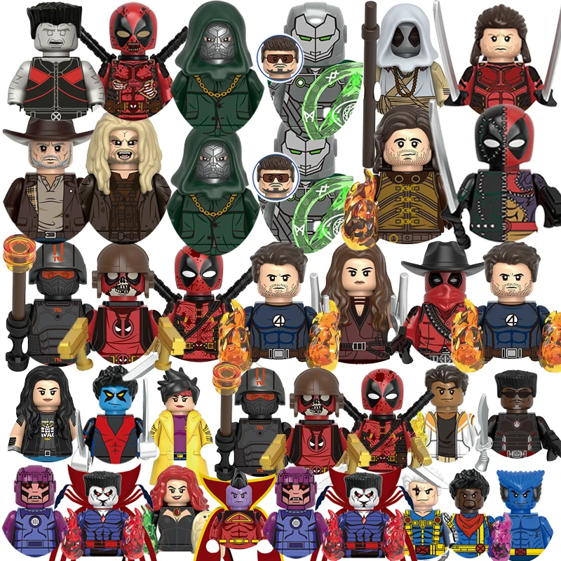 Bloques de Marvel, Cable Doctor Doom para juguetes, regalos, Mini figuras de acción Mr.Sinister, bloques de construcción para niños para fiesta