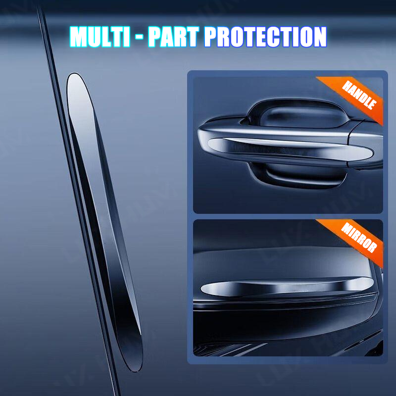 4Pcs Auto Tür Rand Schutz Flexible PVC Seite Tür Schutz Wasserdicht Selbstklebende Anti-Kollision Schutz Streifen Universal