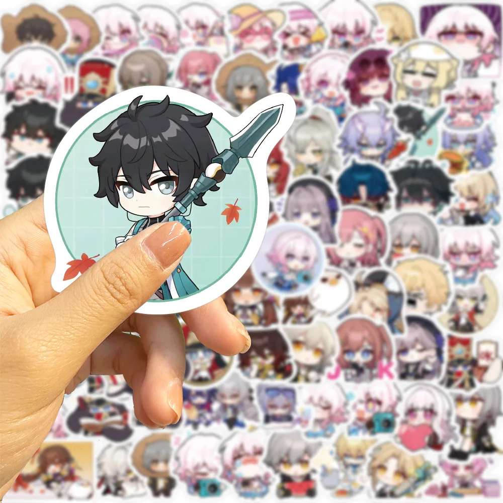 80 個かわいいアニメ Honkai スターレールステッカー旅行スケートボードスーツケースギター荷物ラップトップ落書きステッカーデカールおもちゃ