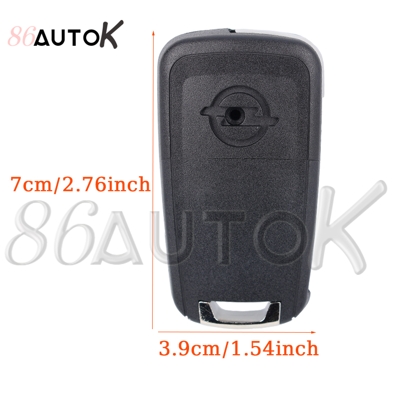 2 3 Buttons Folding Flip Remote Key Case for Opel Zafira Corsa Astra Vauxhall Vectra Omega HU100 Uncut Blade Car Key Fob Case