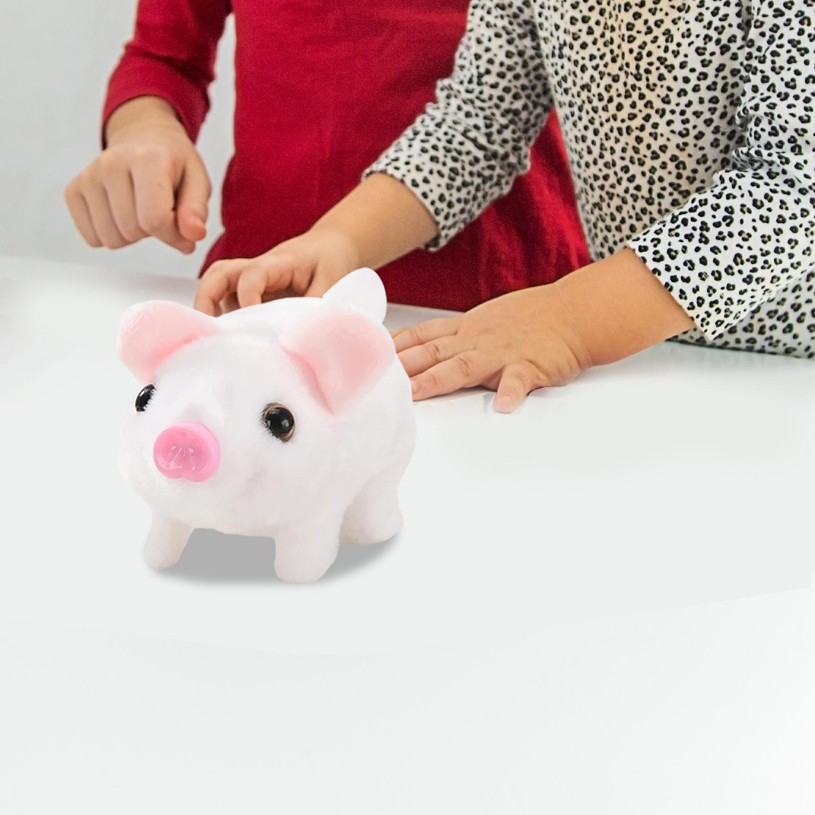 Electric Plush Pig Toy Can Walk Make Sound for Kids Birthday Gift Toddlers