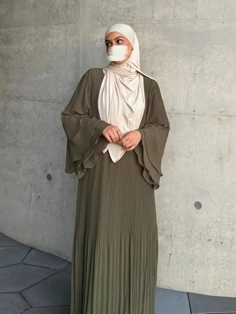 イスラム教徒の女性のためのイードドレス,プリーツスリーブ,フレアスリーブ,jalabiya kaftan,islam vestidos,arab,長いラマダン,モロッコ,dubai abayas,2024
