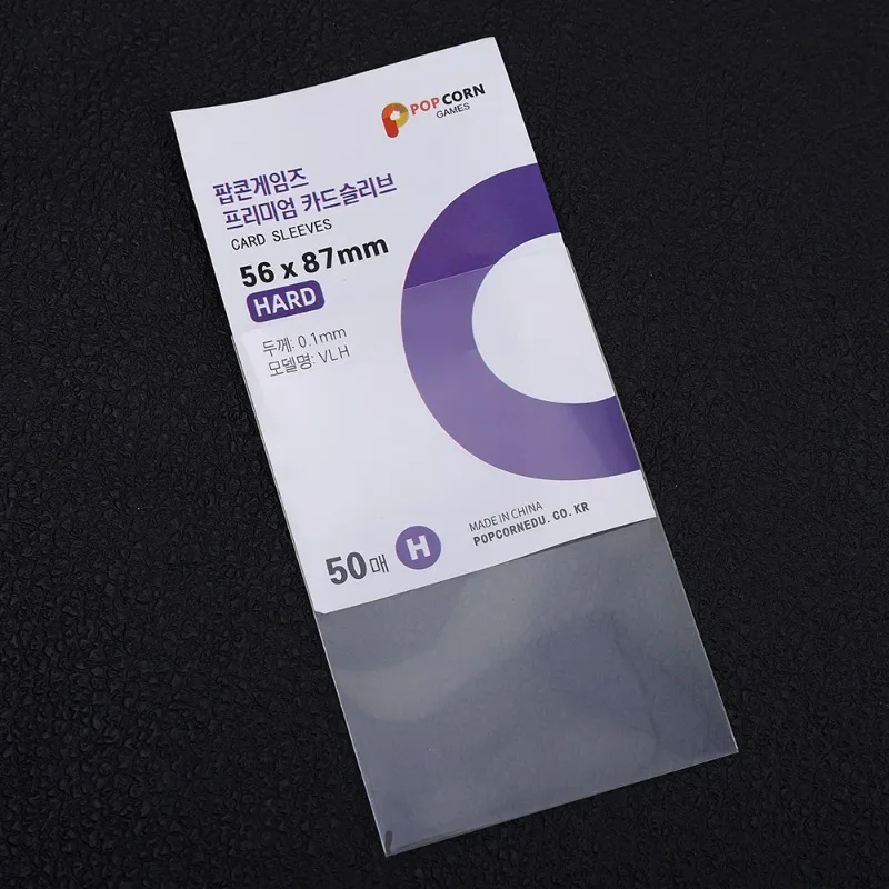 1-500 шт., корейские рукава для карт, HD прозрачный защитный рукав для карт Kpop Idol, защитный чехол для фотокарточек, коробка для держателя карт попкорна