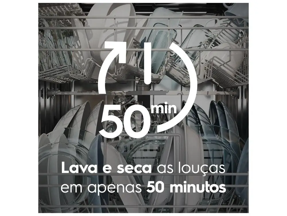 Lava-louças Electrolux 14 Serviços com Função Higienizar LS14E Prata - 110V