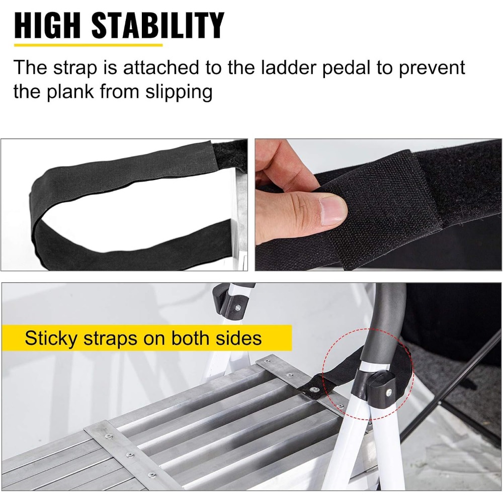 Aluminum Work Plank,8-13ft Telescoping Plank,440lbs Capacity Aluminum Extension Plank,12.5 inch Width,Aluminum Scaffolding Plank