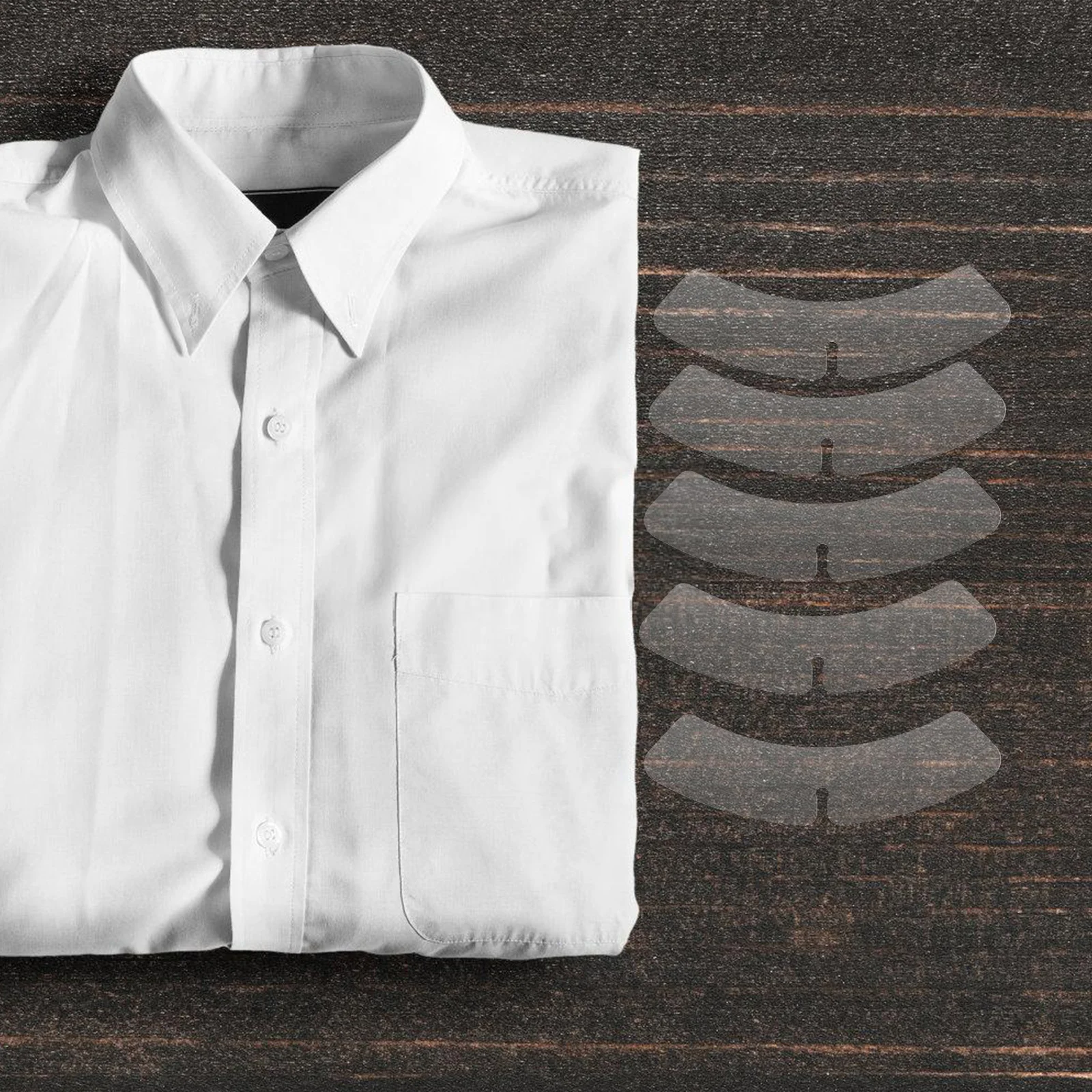 100 pçs colar ficar sistema reutilizável confiável plástico suporta camisa colar fixação suprimentos extensores de camisa colares permanece