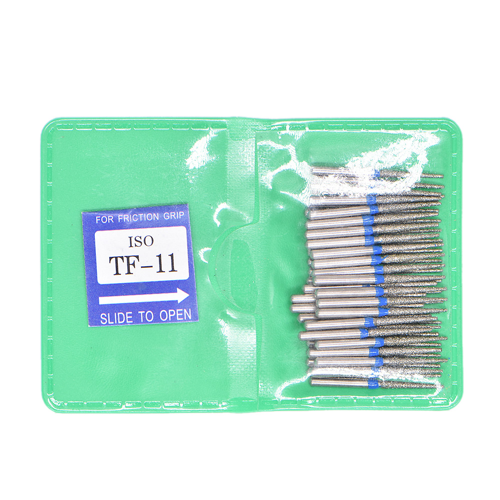 50 ピース/バッグ歯科高速バーズ高速ハンドピースタービンダイヤモンドバーダイヤモンド研磨歯の準備、歯科医材料