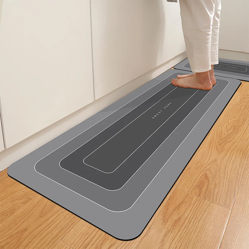 1 Uds. Alfombra de cocina impermeable, antideslizante, antisuciedad, alfombrilla para pies, alfombrilla para puerta del hogar, alfombra para puerta, alfombrilla para puerta de diatomita
