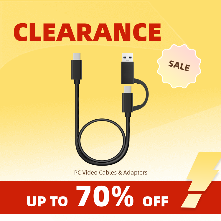 Liquidação_2 em 1 cabo USB C de carregamento rápido 10 Gbps sincronização de dados USB A/C 3.0 para cabo USB tipo C para laptop tablet celular etc.