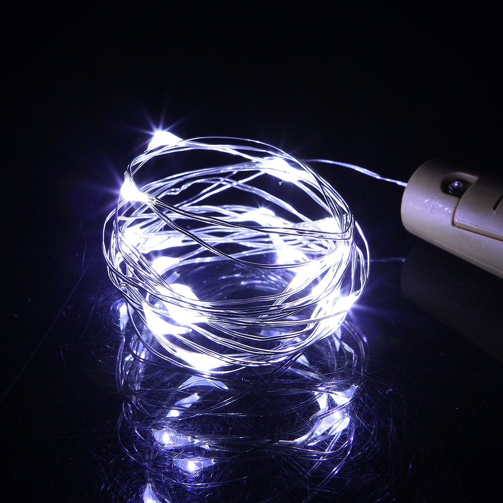 30 luces LED para botellas de vino con corcho, luces de corcho de 3M, miniluces de hadas para botellas de licor, manualidades, decoración para fiestas y bodas