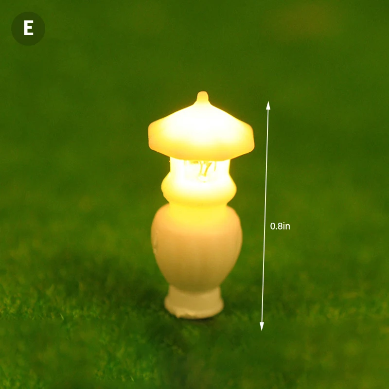 1:25 Mini Chiếu Sáng Đèn Bàn Nhà Búp Bê Lắp Ghép Mô Hình Thu Nhỏ Phụ Kiện Búp Bê Ngủ Tầng Đèn Cho Trẻ Em,